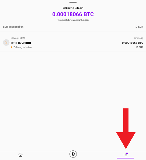 Transaktionsübersicht