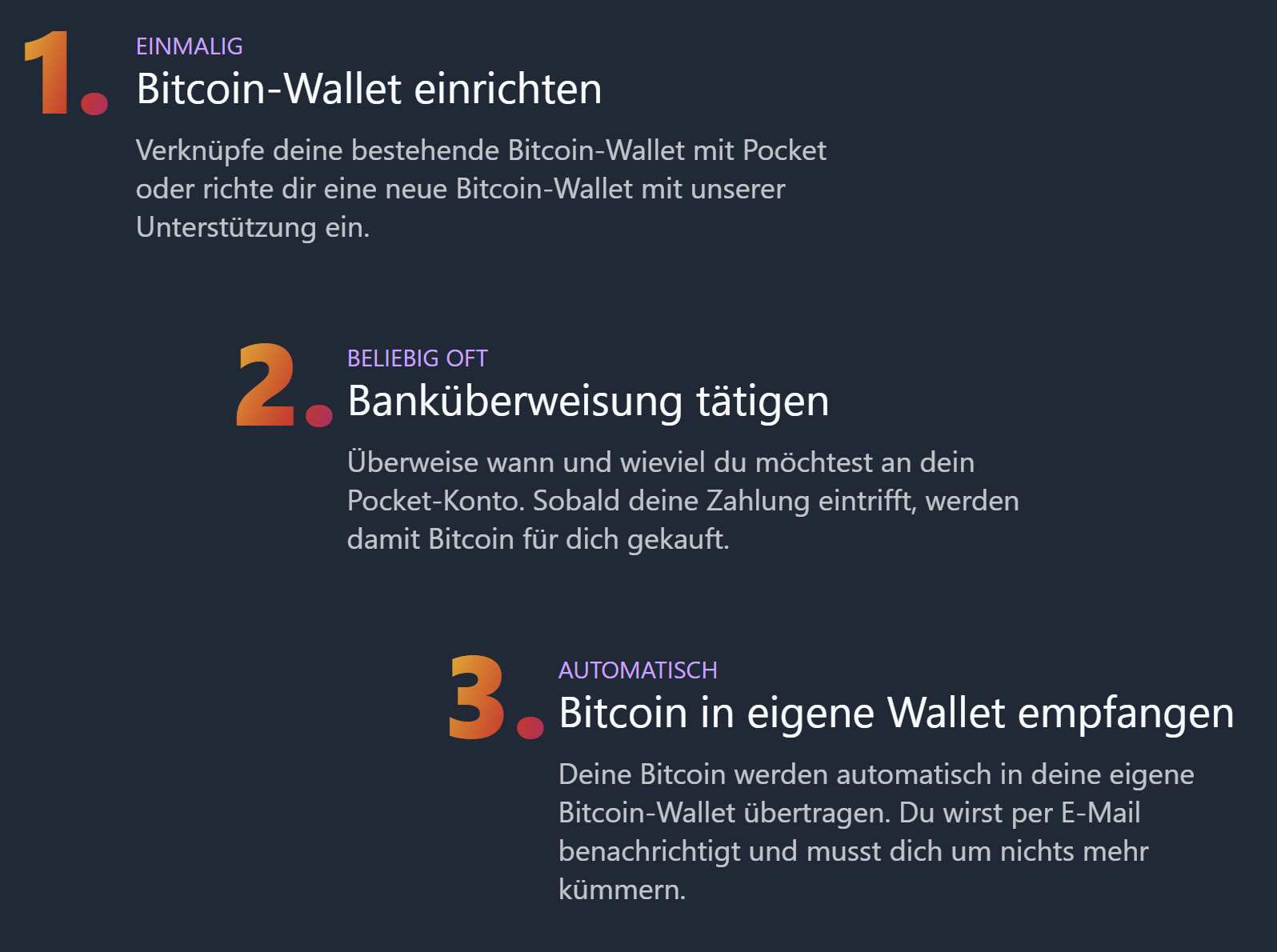 POCKET Ablaufübersicht